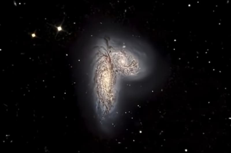 The Butterfly Galaxy: The Cosmic Dance of NGC 4567 and NGC 4568, Unveiling the Process of Galaxy Collisions and Mergers
